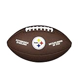 Wilson American Football NFL TEAM LOGO, Pittsburgh Steelers, Offizielle Größe, Für Freizeitspieler und Sammler, PVC, braun,...