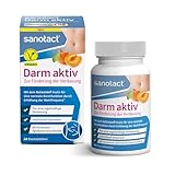 sanotact Darm AKTIV (84 Kautabletten) • Für eine normale Darmfunktion • Natürliche Ballaststoffe & Inulin aus der...