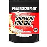Powerstar SUPER HI PRO 128 | Mehrkomponenten Protein-Pulver Caramel 1kg | Höchstmögliche Biologische Wertigkeit | Eiweiß-Pulver...