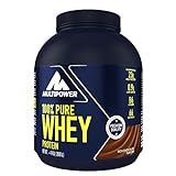 Multipower Whey Protein Shake Pulver 2 kg, Protein Pulver mit Schokoladen-Geschmack und Vitamin B6, ideal zur Regeneration des...