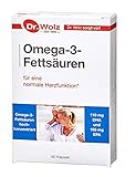Omega-3-Fettsäuren Kapseln | 110 mg DHA & 165 mg EPA | Kaltwasser-Seefisch-Öl | 60 Kapseln