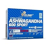 OLIMP SPORT NUTRITION- Ashwagandha 600 Sport Caps. Bio Ashwaganda-Wurzel-Extrakt (KSM-66) hochdosiert. (60 Kapseln)