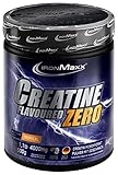 IronMaxx Creatine Powder Flavoured Zero - Tropical, 500g Dose | hochdosiert mit 4500mg Kreatin Monohydrat pro Portion | vegan und...