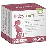 BabyFORTE® FolsäurePlus OHNE JOD | Schwangerschaftsvitamine ohne Jod | vegan | 180 Kapseln | Kinderwunsch Vitamine ohne Jod |...