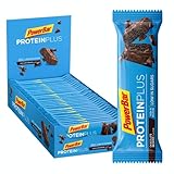 Powerbar Protein Plus Riegel mit nur 107 Kcal - Low Sugar Eiweissriegel, Fitnessriegel mit Ballaststoffen - Chocolate-Brownie (30...