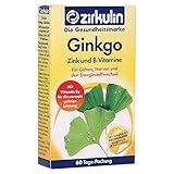 Zirkulin Ginkgo Zink und B-Vitamine Filmtabletten