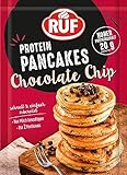 RUF Protein Pancakes Chocolate Chip mit herben Zartbitter Chocolate Chunks, schnell zubereitet, Power-Frühstück, hoher...