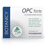 Botanicy OPC forte mit patentiertem Pycnogenol, hoher Anteil an OPC, Traubenkernextrakt, Zink, Selen und Vitamin C, für...
