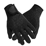 FakeFace Neoprenhandschuhe Wasserdicht Tauchhandschuhe 1.5mm, Thermo Tauch Handschuhe Anti-Rutsch Neopren Handschuhe für Männer...