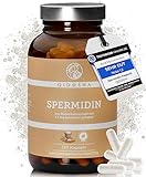 QIDOSHA® Spermidin Kapseln hochdosiert, TESTSIEGER 07/23*, 3,3 mg Spermidin je Kapsel, 120 Stk im Apothekerglas,...