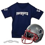 Franklin Sports NFL New England Patriots Kinder Fußballhelm und Trikot Set - Jugendliche Fußballuniform Kostüm - Helm, Trikot,...