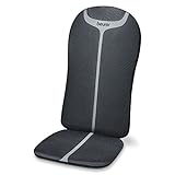 Beurer MG 205 Shiatsu Massage Sitzauflage, Rückenmassage, Licht- und Wärmefunktion, 4 Massageköpfe, mit Handschalter, schwarz /...