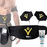 VeoFit Bauchmuskeln Gürtel EMS Bauchtrainer zum Abnehmen festigt, stärkt und strafft der Bauch, Rücken, Arme, Oberschenkel,...