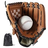 LeapBeast Baseball Handschuhe - Softball Handschuhe mit Einem Ball, Erwachsenen Baseball Training Wettbewerb Handschuh Verdicken...