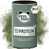 GREEN PANDA® Bio Hanfprotein mit 50g pflanzlichem Eiweiß aus Österreich | Hanfproteinpulver Bio ist ideal für deinen...