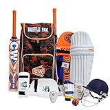 CW Bouncer Adult Mini Cricket Set Batting Cricket Equipment in Sports Backpack Carry Bag Bat