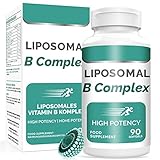 Yipmai Liposomale Vitamin B Komplex Softgel, 9 Hochdosiert B Vitamine In Einer Kapseln - Aktive Vitamin B-Form, Immunsystem &...