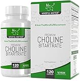 MM Cholin | 120 Vegane Kapseln Choline Hochdosiert | 700mg Cholin Extrakt pro Portion - Cholin Bitartrat Choline Supplement |...
