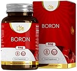 LN Bor Tabletten | 180 Hochdosierte Vegane Bortabletten – 6mg Boron pro Portion | Gentechnik-, Gluten-, Milch- & Allergenfrei |...