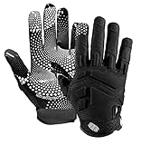 Seibertron G.A.R.G 2.0 Gel Filled Patentiert Anti-Impact Ultra-Stick Football Sports Receiver/Empfänger Handschuhe Gloves Youth...