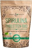 BIO Spirulina Tabletten - 650 Tabletten Bio Spirulina - 500mg Spirulina Pro Tablette - Spirulina Bio Presslinge - Bio Spirulina...