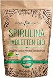BIO Spirulina Tabletten - 650 Tabletten Bio Spirulina - 500mg Spirulina Pro Tablette - Spirulina Bio Presslinge - Bio Spirulina...