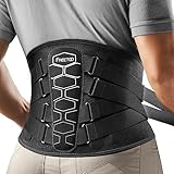 FREETOO Rückenbandage 【Das Neue Upgrade】 Exoskelettale Unterstützung entlastet die Rückenmuskulatur Atmungsaktiver...